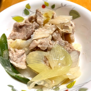 豚肉のねぎ塩麹炒め